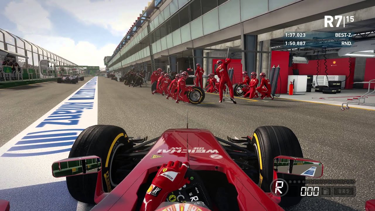 F1 2014 Manual Pit Stop [Manual   Behind Teammate]