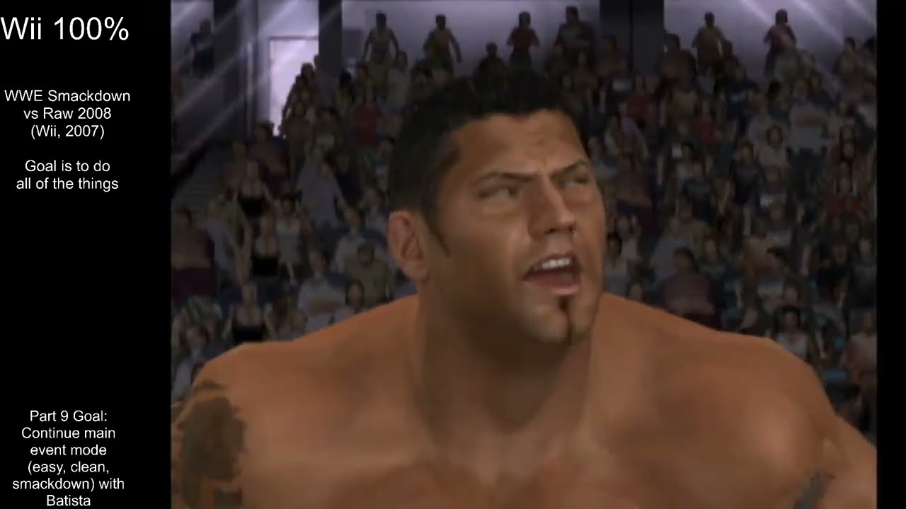 Wii 100% - WWE Smackdown Vs Raw 2008 100% (Wii, 2007) - Part 9