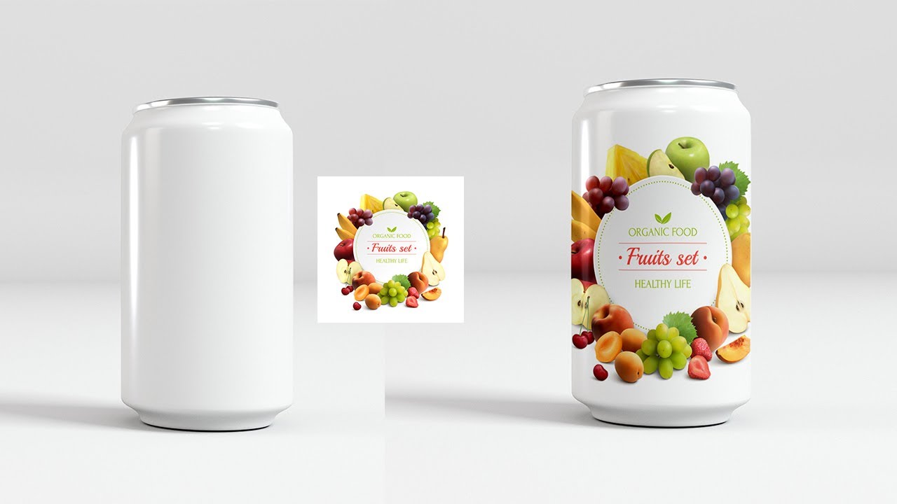 Cylinder Can Warp in Photoshop | Quick Mockup Tutorial | AM Designz