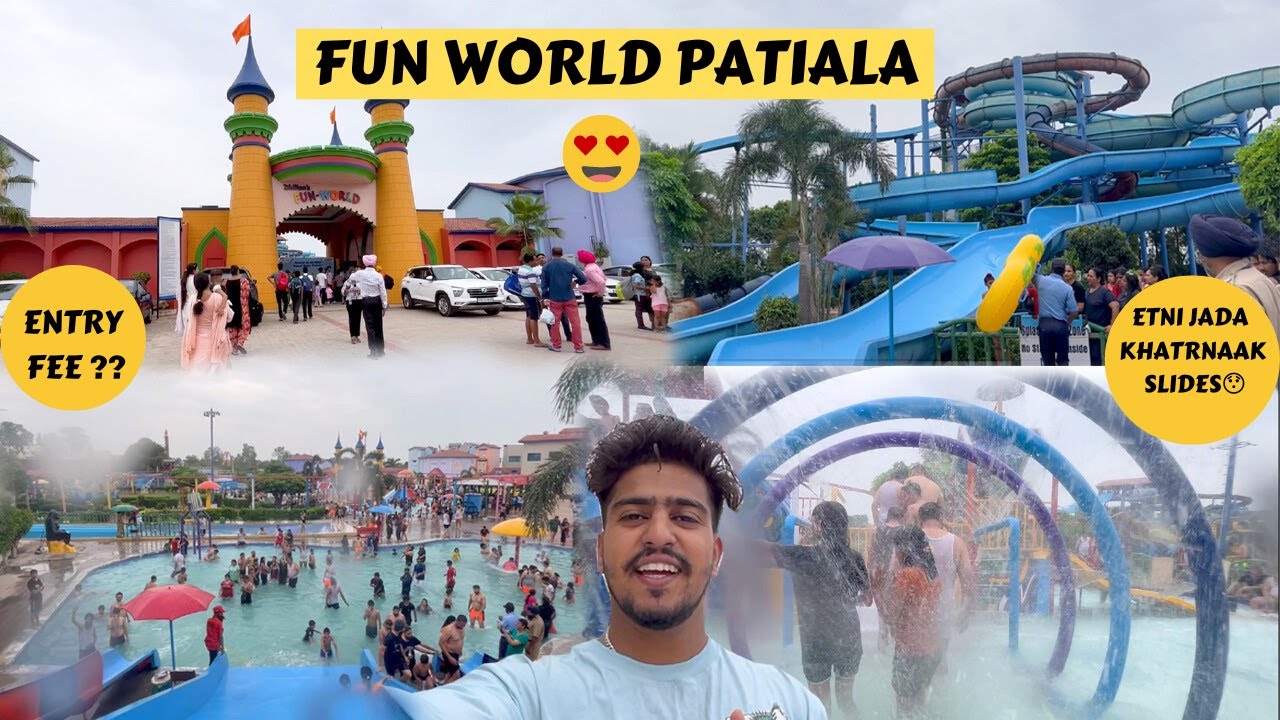 FUN WORLD PATIALA 😍|WATER PARK |BHOOT BANGLA |WATER SLIDES|