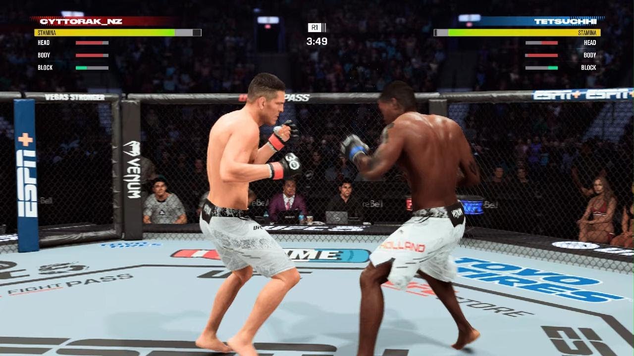 EA SPORTS UFC 5 Stockton Slap makes opponent give up