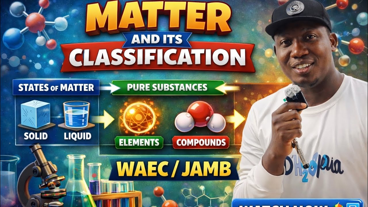 Matter and Its Classification |States of Matter 🧊💧🌫️, Elements🔬,Compounds 🧪&Mixtures🥗 (WAEC/JAMB 📘🎓)