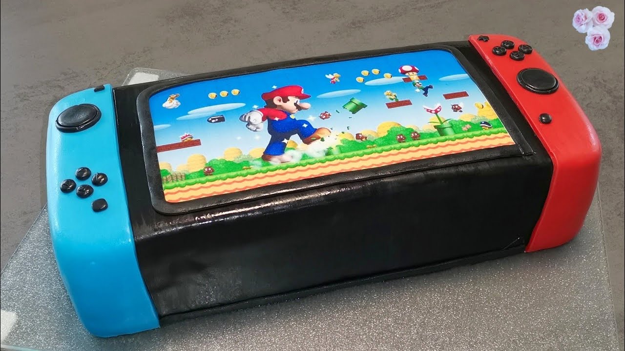 Торт Нинтендо Свитч Nintendo Switch Super Mario с рецептом и размерами # 40