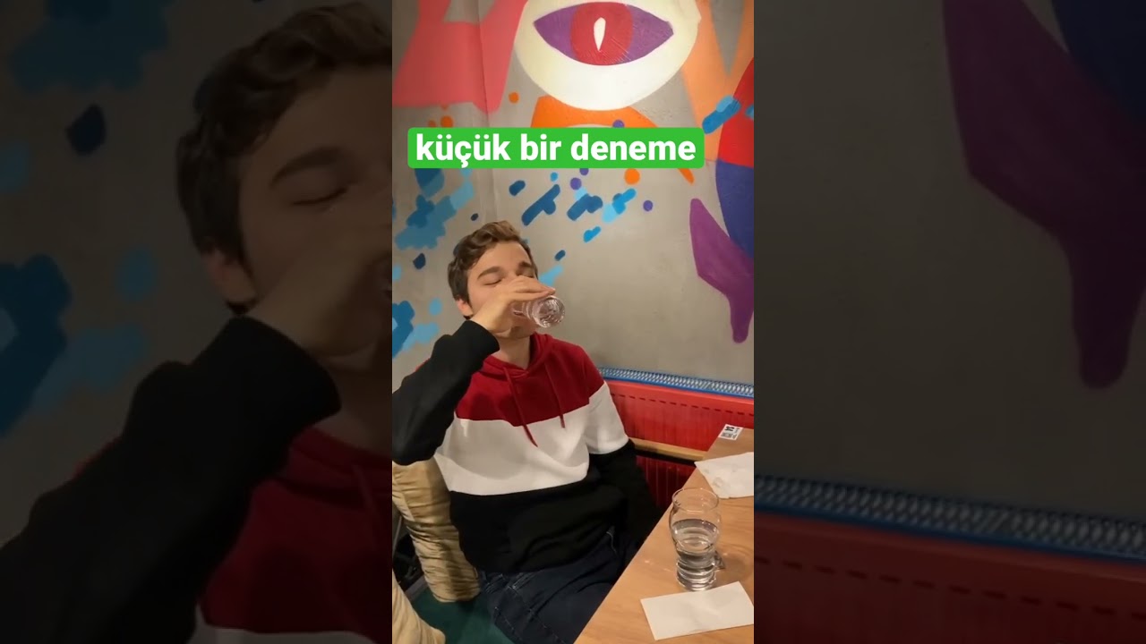 Suya tek atmak(1 saniyede su i&ccedil;mek)