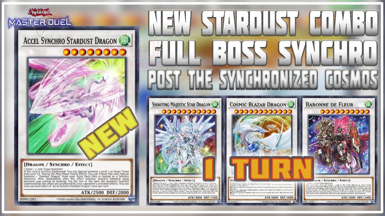 HOW TO FULL SYNCHRO BOSS MONSTERS in 1 TURN | NEW AMAZING STARDUST COMBO | Yu-Gi-Oh! Master Duel