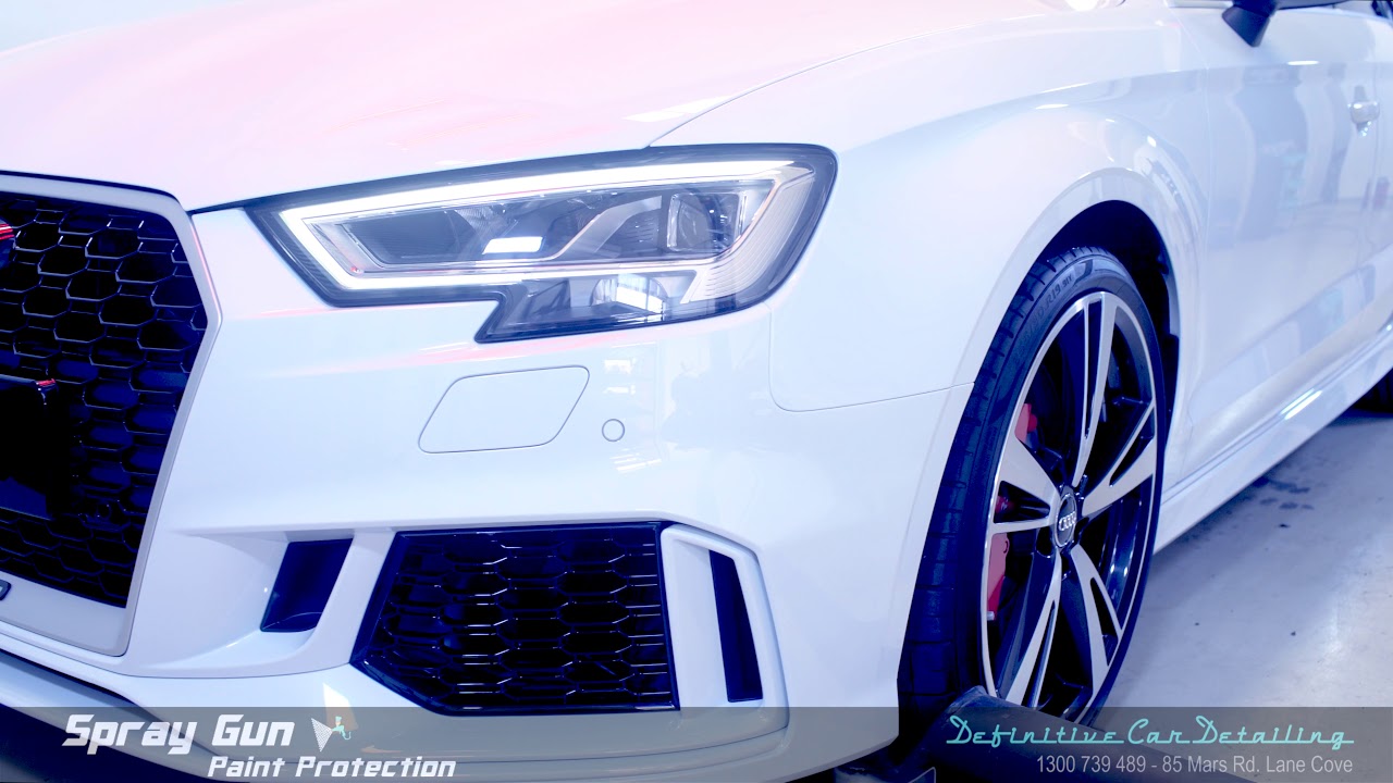 Audi RS3 Glacier White Definitive Sydney 4 Layers Gloss Enhancement Paint Protection Treatment 