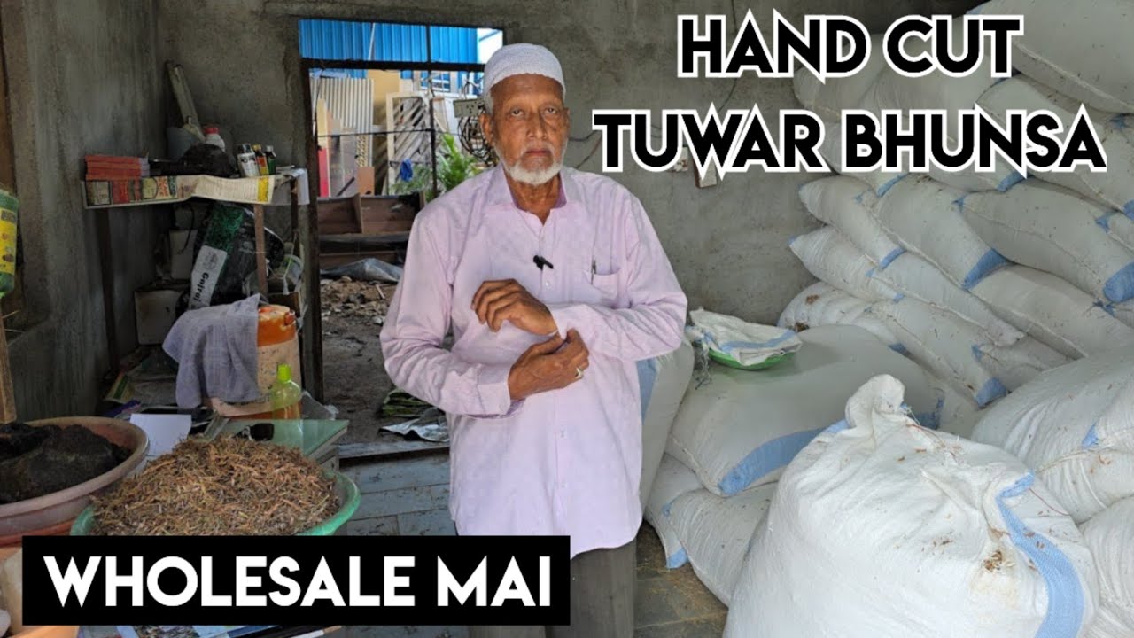 Hand cut Tuwar bhunsa available in Hyderabad at syed goat & feed shop | wholesale goat feed shop Hyd