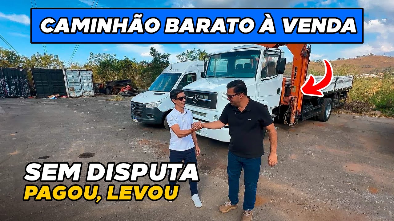 CAMINHÃO MUNCK COM 42 MIL DE DESCONTO: PAGOU, LEVOU