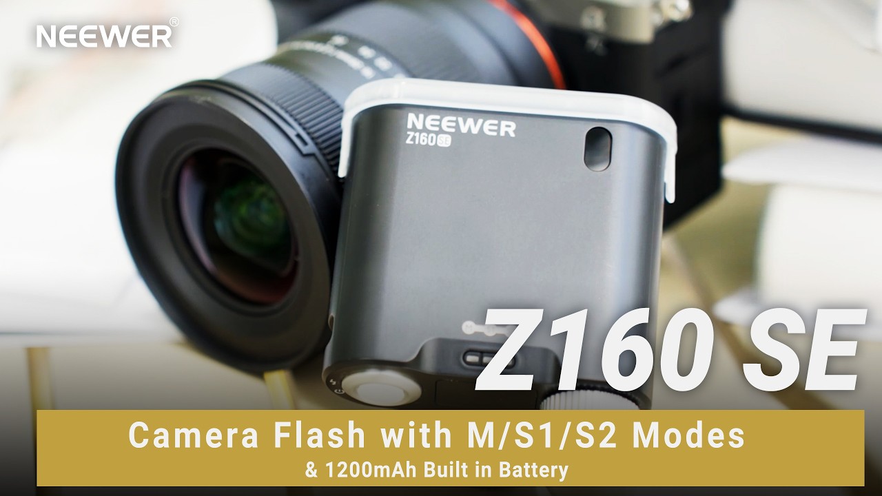 Представляем фотовспышку NEEWER Z160 SE с режимами M/S1/S2 и встроенным аккумулятором емкостью 12...