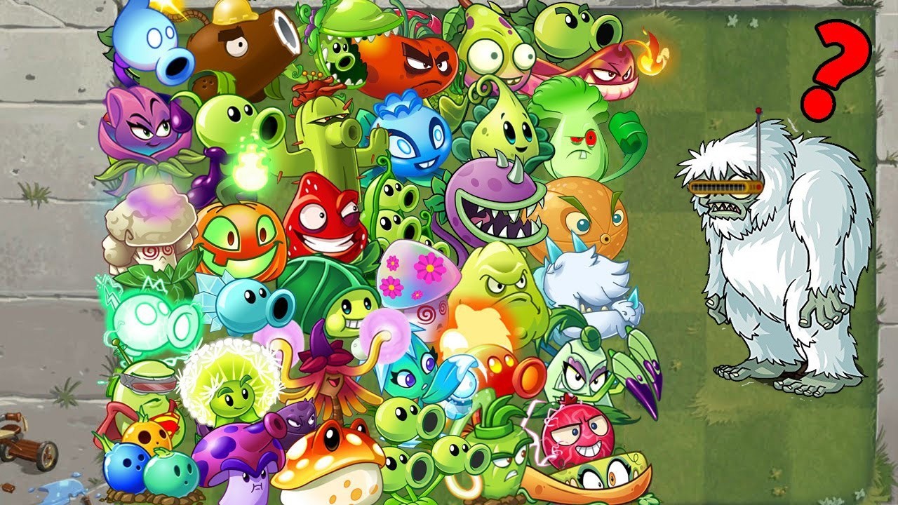 Random All Team 3 Plants Vs Treasure Yeti LEVEL 10 - Who WIll Win? - Pvz 2 Challenge