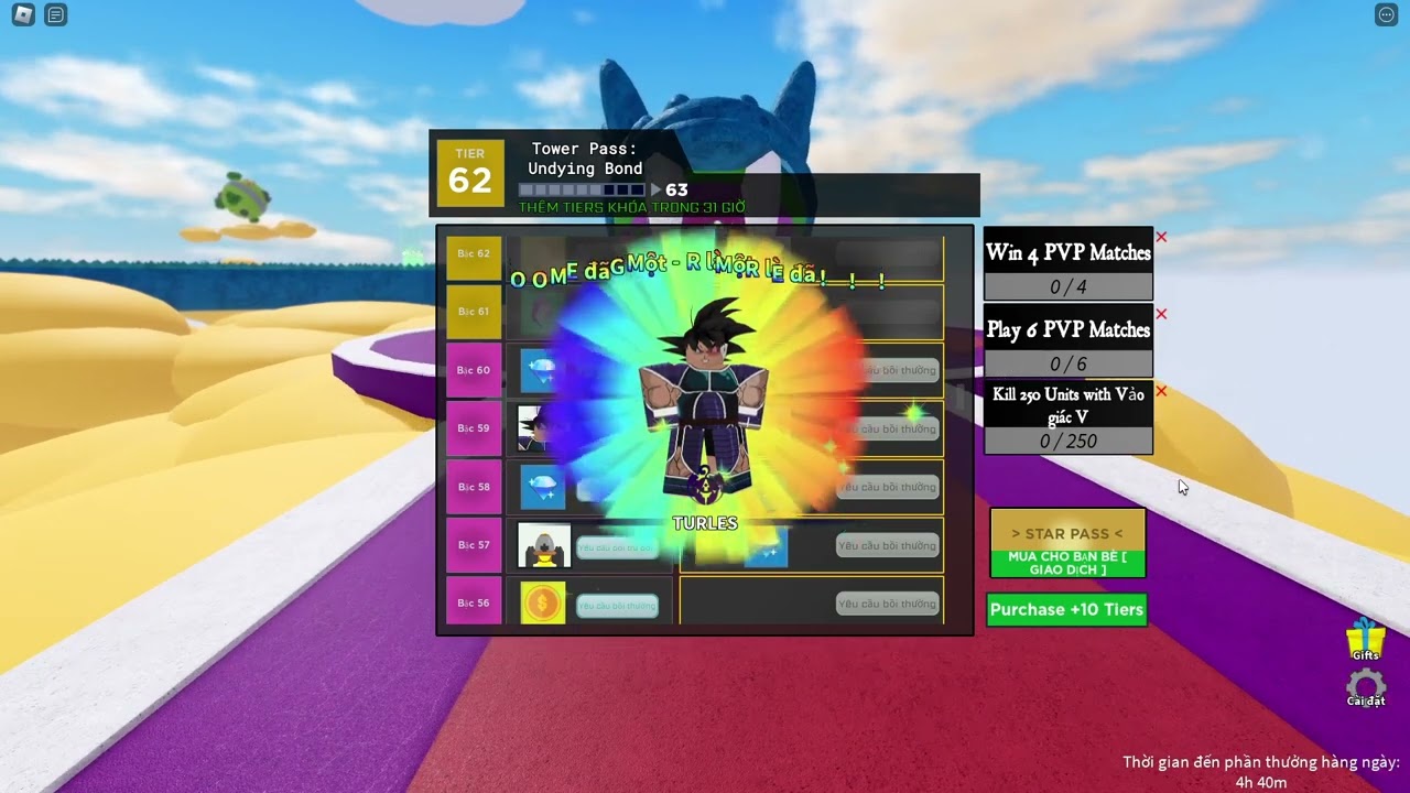[Roblox] Getting Turles Starpass Tier 59 - All Star Tower Defense