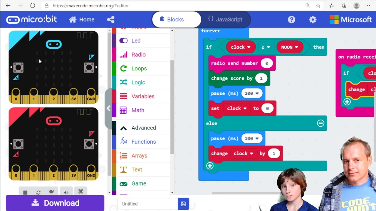 MakeCode for micro:bit - Radio Firefly