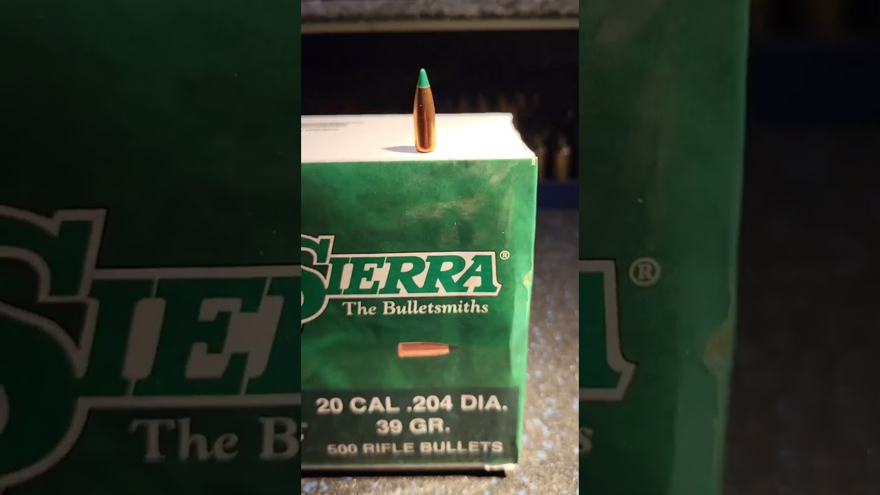 Sierra Bullets 204vRuger 39gr BK #shorts 💯🇺🇲🔥 #groundhog #Hunting #shooting #2ndAmendment