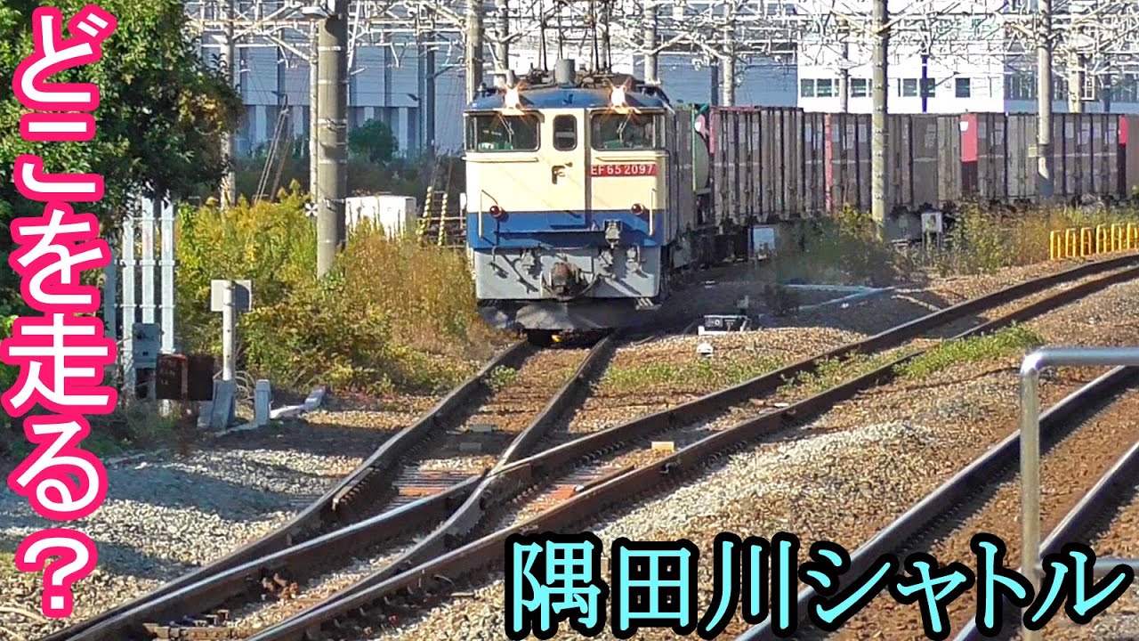 【貨物】隅田川シャトルの走行ルートを追跡【隅田川駅→東京貨物ターミナル】