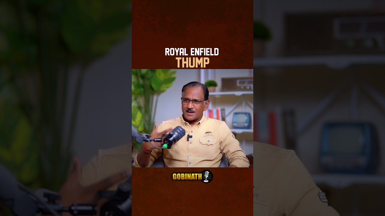 Royal Enfield CEO on the Thump Sound in New Bikes | B. Govindarajan | Gobinath #shorts