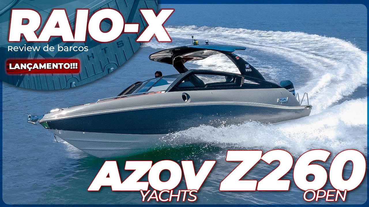 AZOV Z260 OPEN - CASCO NAVEGADOR E ESPAÇO INTERNO ÚNICO | Raio-X Bombarco