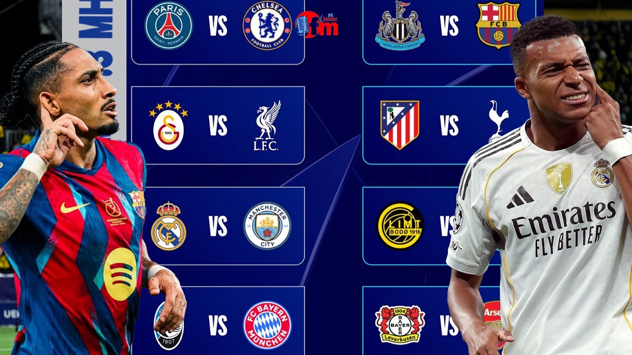 REAL MADRID GUTAHA//FC BARCELONA IRABIRINDURA NEWCASTLE//BODO GLIMT NA SPORTING