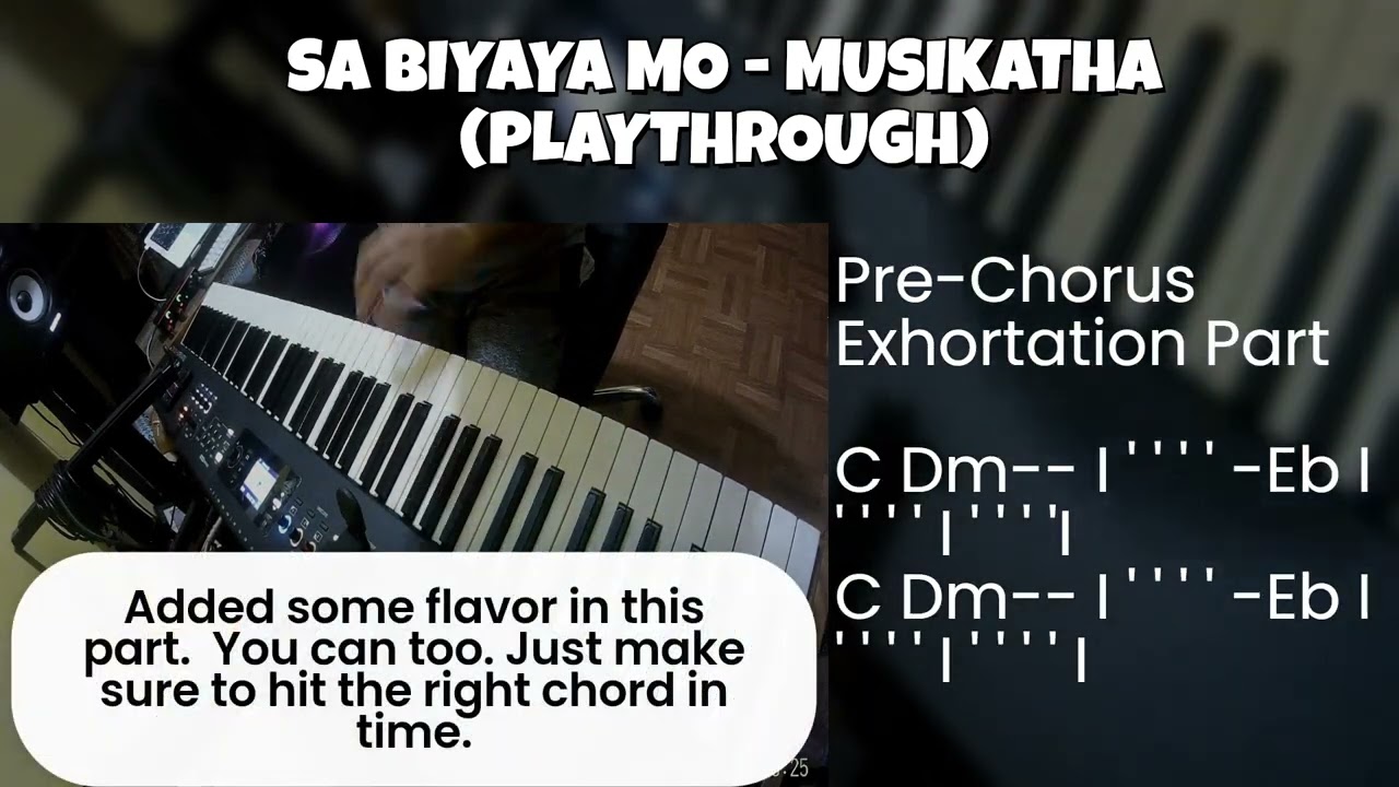 SA BIYAYA MO by Musikatha (Playthrough with Chord Guide)