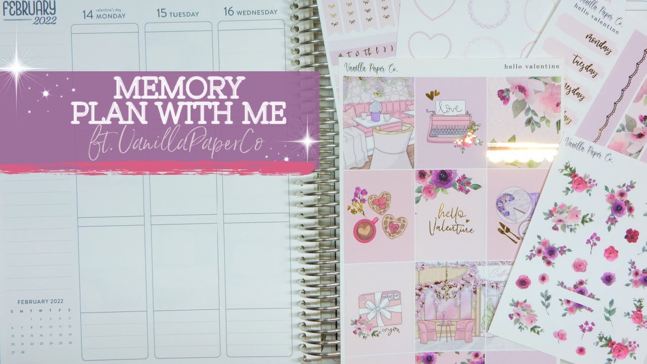 Memory Spread | Plan With Me ft. VanillaPaperCo | EC Vertical Life Planner