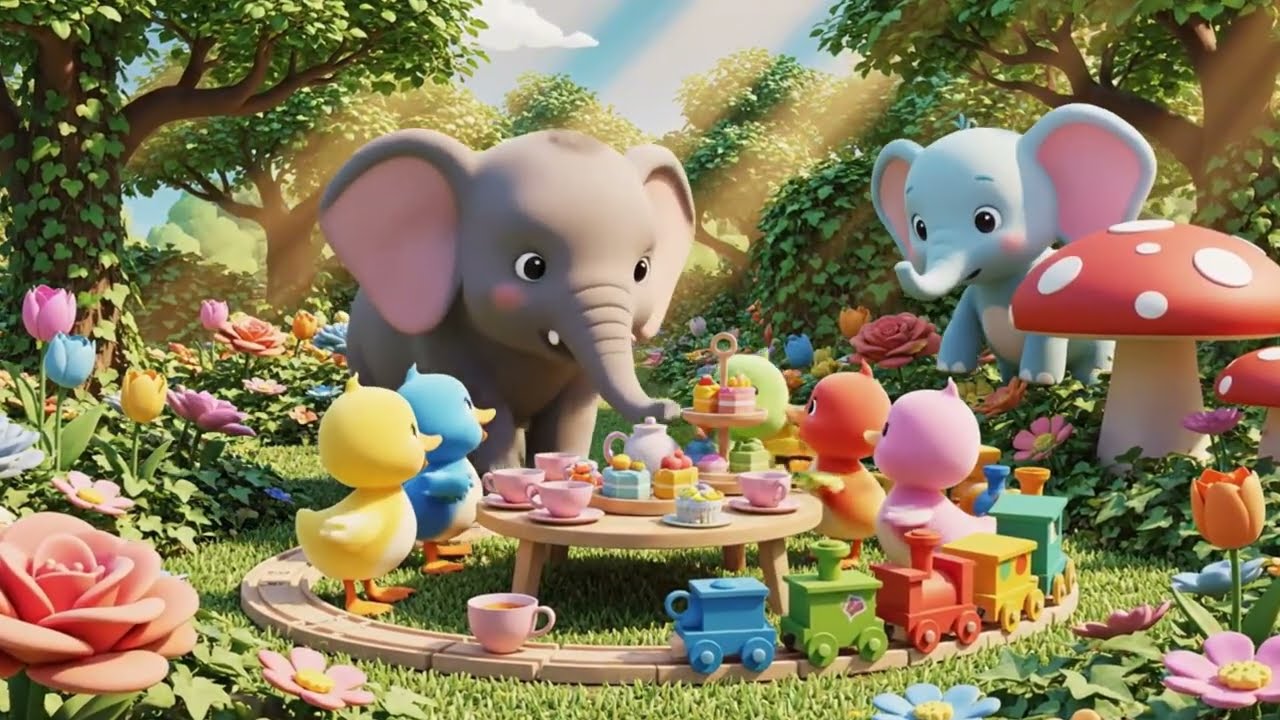 5羽のあひる｜こどものうた・ナーサリーライム Five Little Ducks # 227