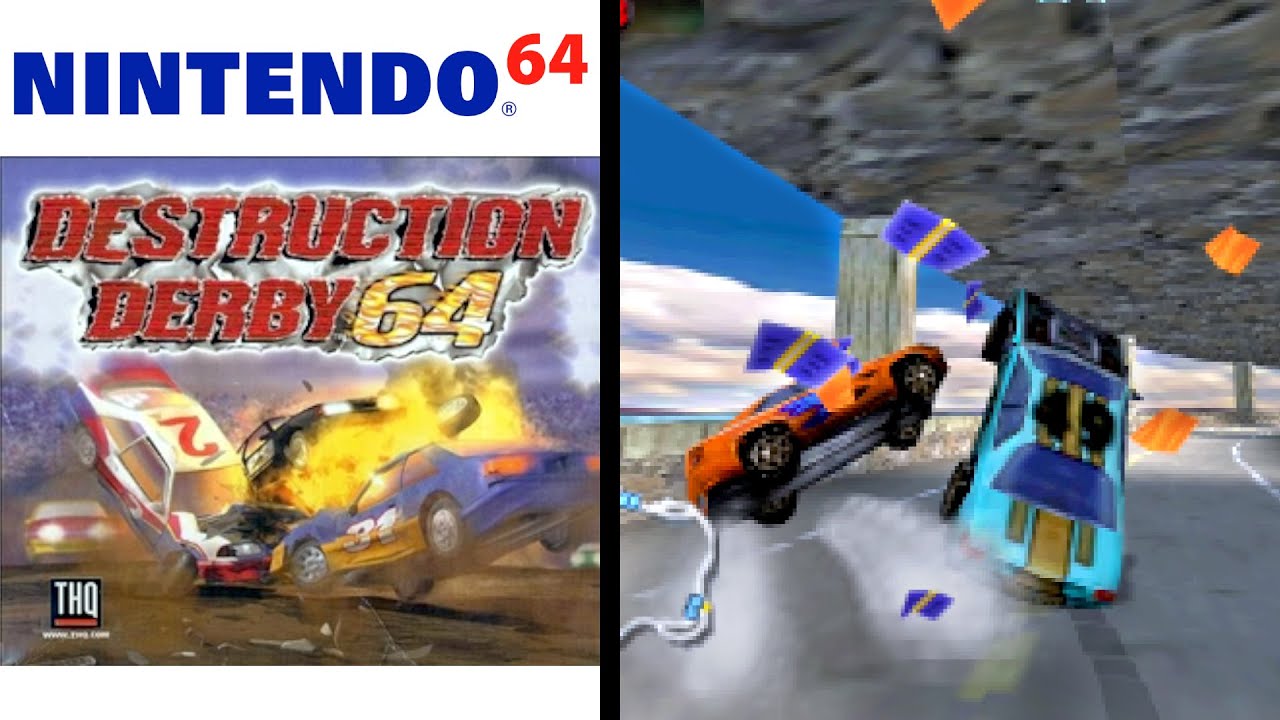 Destruction Derby 64 ... (N64) Gameplay Peek