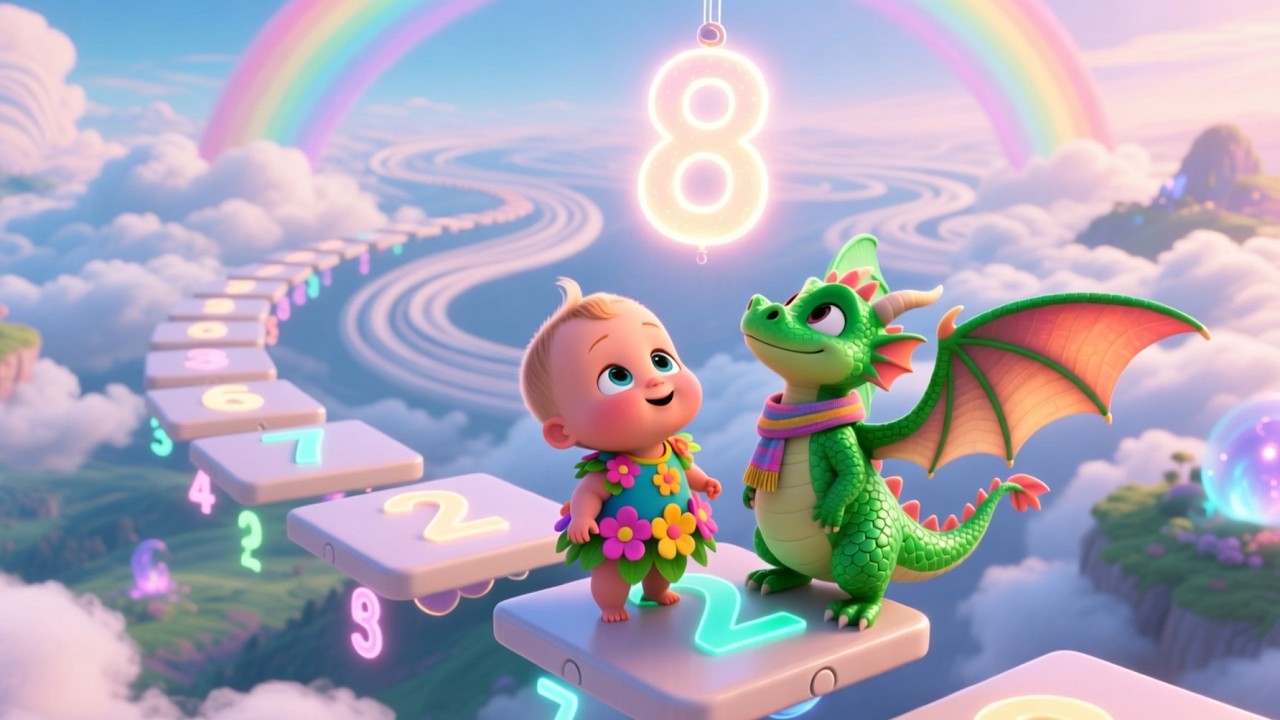 Baby’s Magical Numbers 🔢 | Learn Counting Song for Kids | Fun 123 Adventure