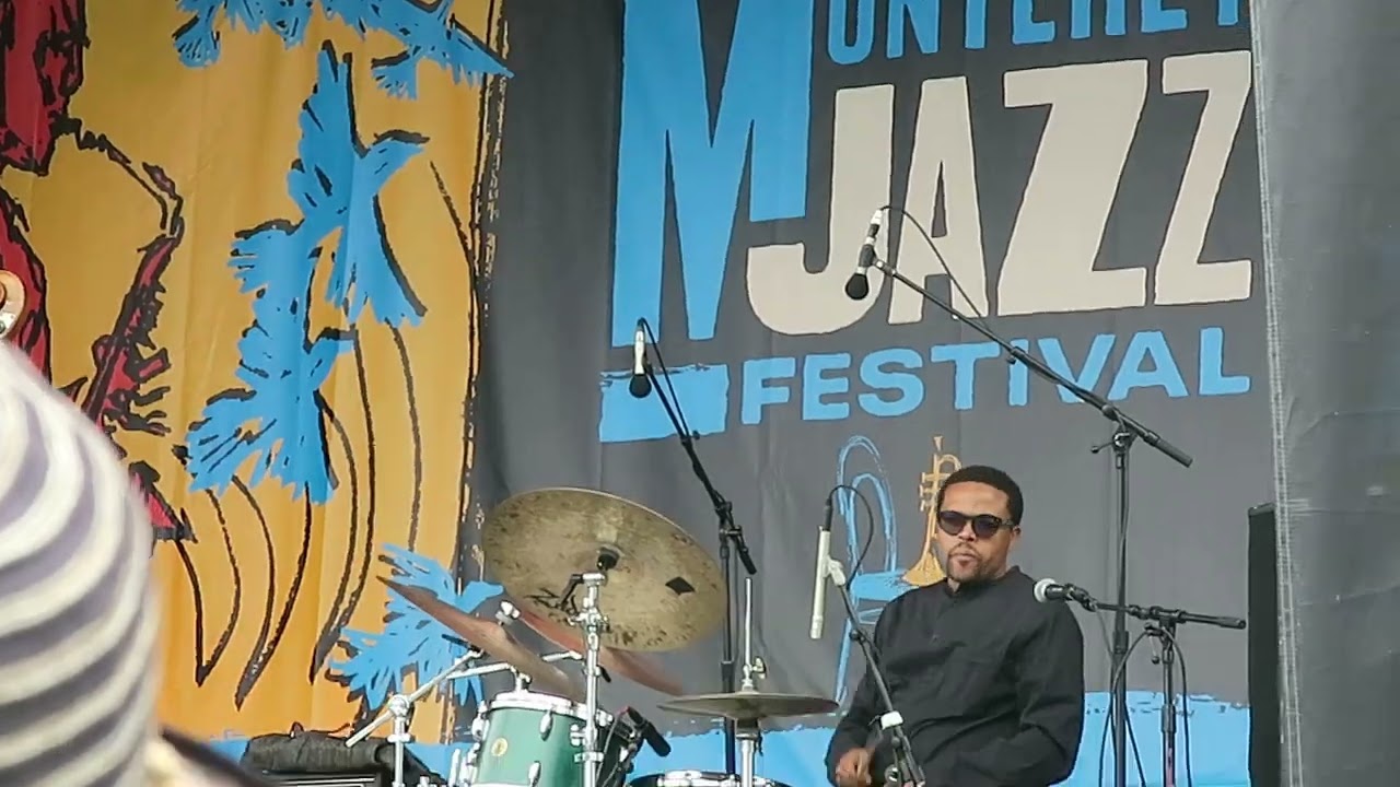 Drummer Nasheet Waits at Monterey jazz festival 2024