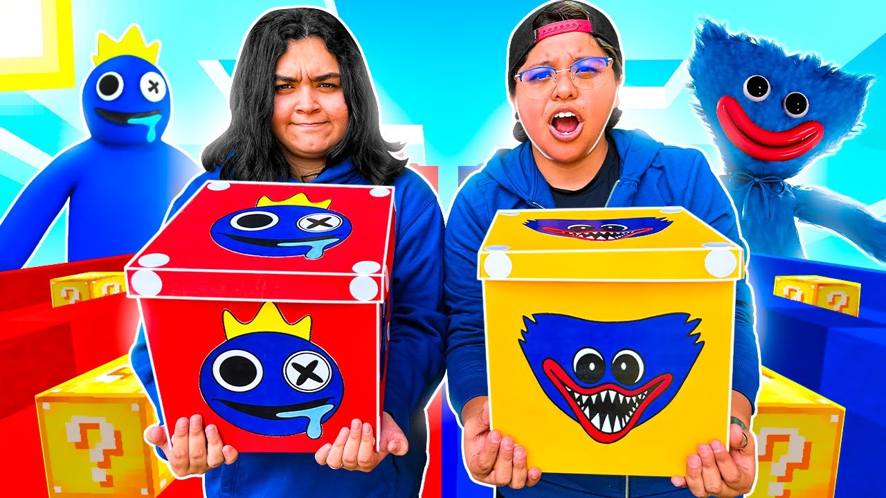 DESAFÍO DE LUCKY BLOCK DE BLUE de RAINBOW FRIENDS VS HUGGY WUGGY en la VIDA REAL 😱 | Pathofail