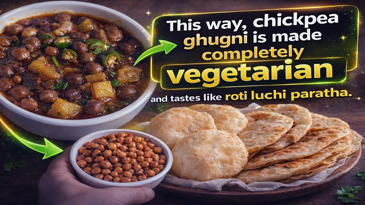 No Onion Garlic? Pure Veg Cholar Ghugni That Makes Roti/Luchi 10x Tastier! 😍🥘