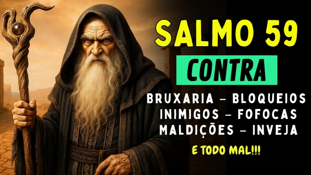 SALMO 59 – QUEBRA AGORA AS BRUXARIAS, MALDIÇÕES E ATAQUES ESPIRITUAIS! SÃO BENTO