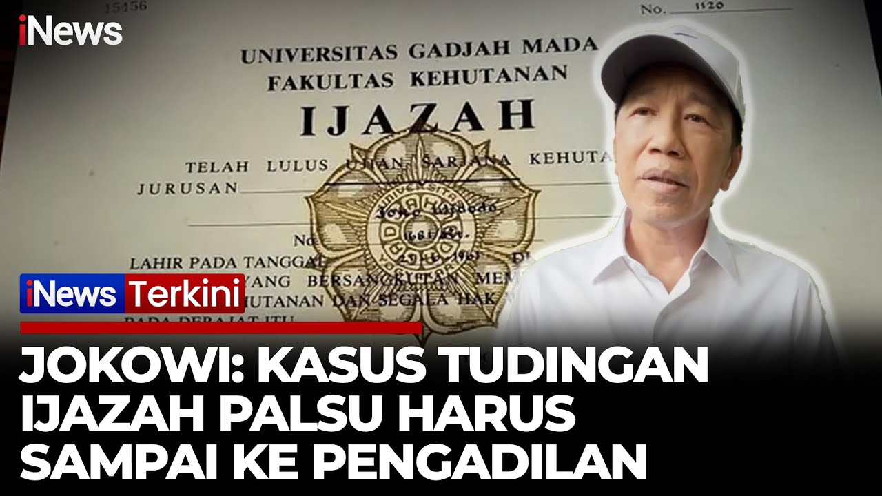 Jokowi Buka Suara soal Tudingan Ijazah Palsu: Harus Diselesaikan di Pengadilan | iNews Terkini