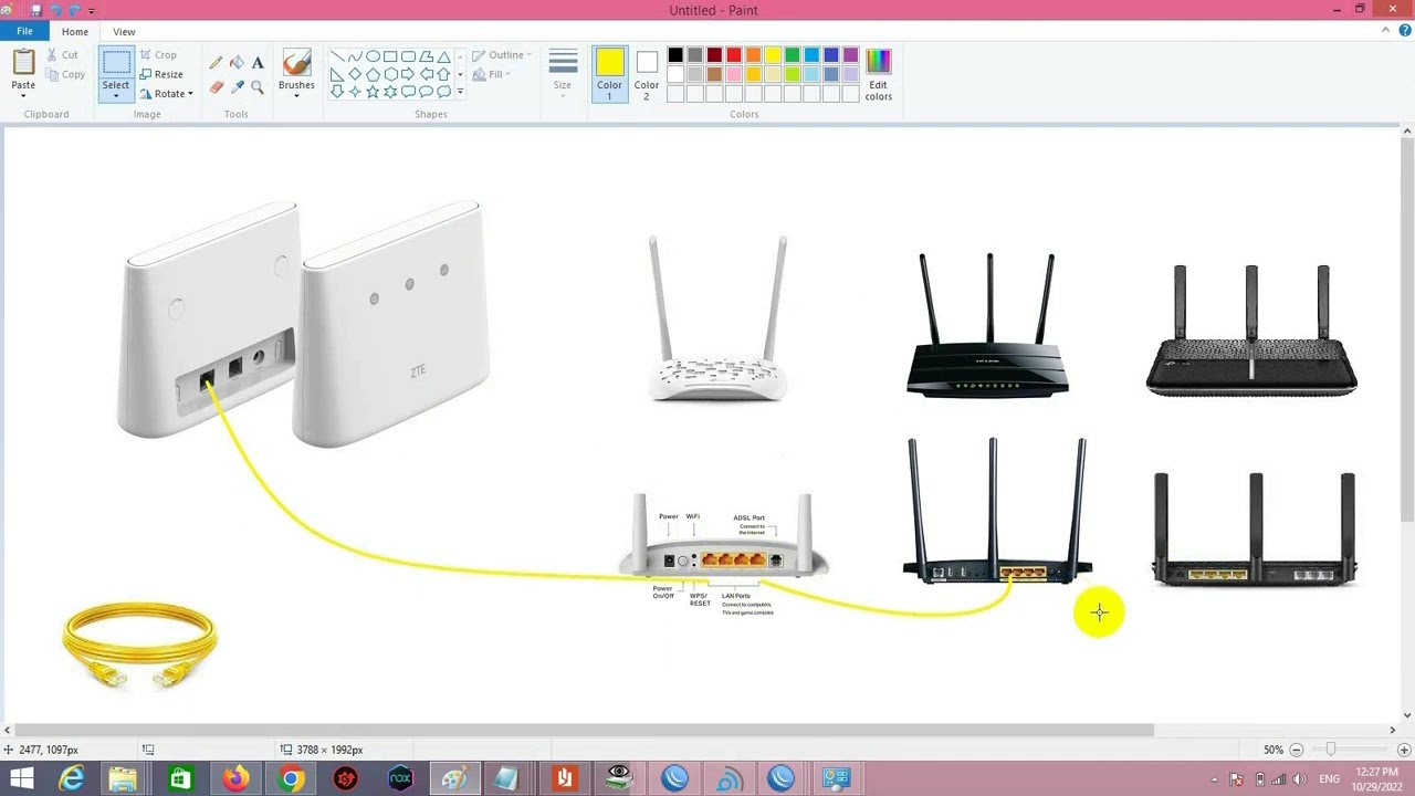 تشغيل مودم ADSL بوضع أكسس بوينت مع مودم يمن فورجي