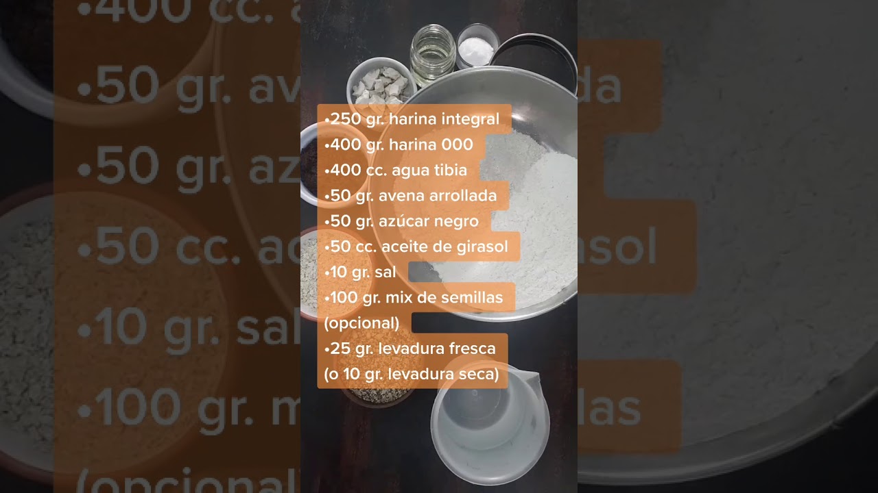 Pan integral con semillas