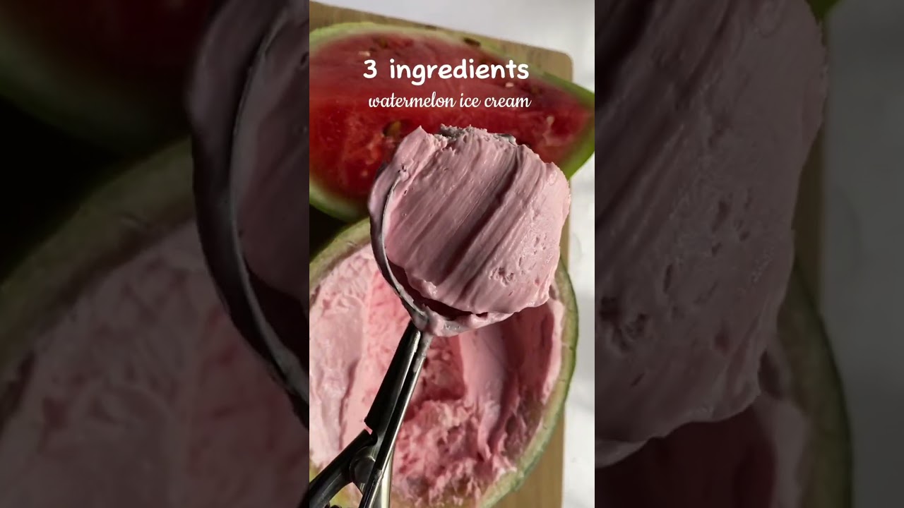 5 minutes watermelon ice cream, no blender, no mixer  #oldnokia #watermelonicecream