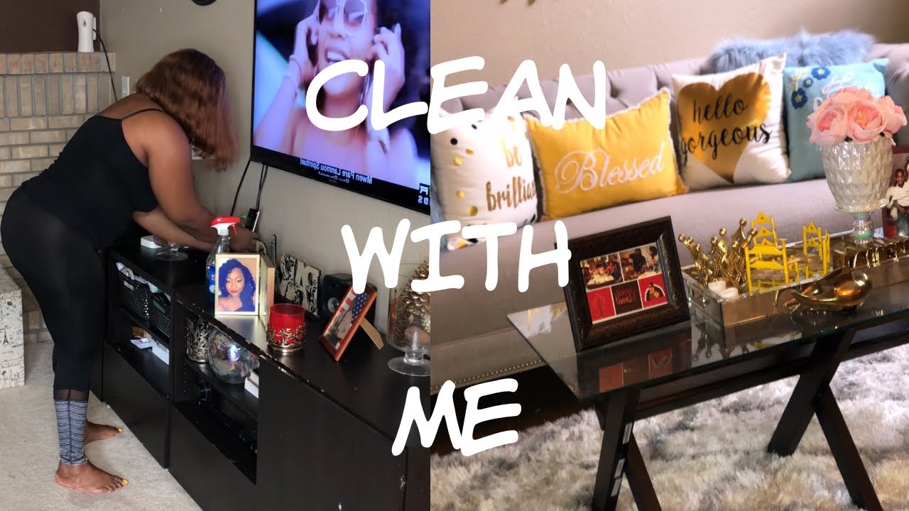 SPEED CLEANING WITH ME| LIVING ROOMS AND KITCHEN