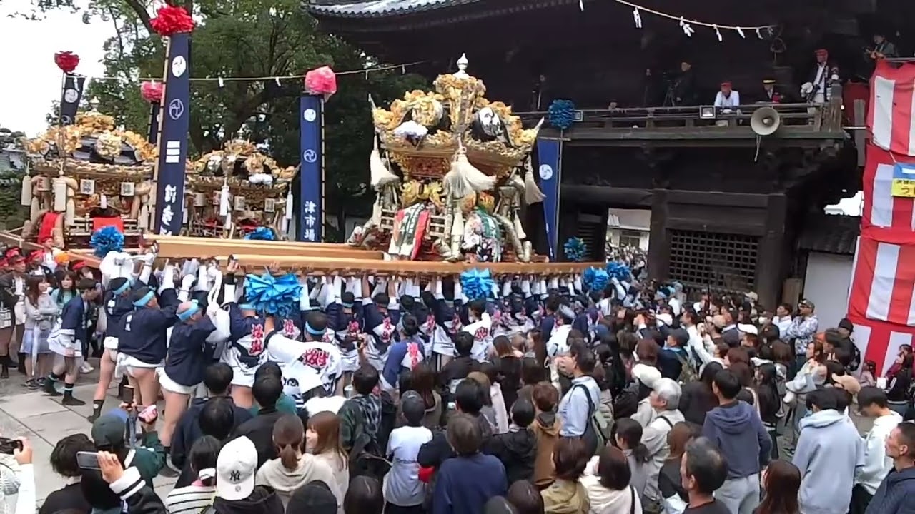 坂出屋台宮入拝殿前やったい練り2025年魚吹八幡神社本宮⑥10月22日