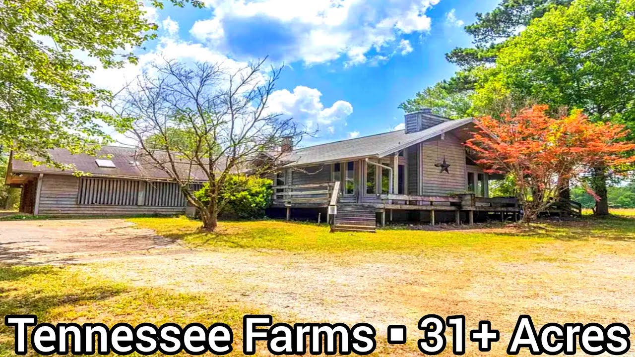 Tennessee Farmhouse For Sale | $375k | Tennessee Farms | 31+ Acres | Home With Land Pinson,TN