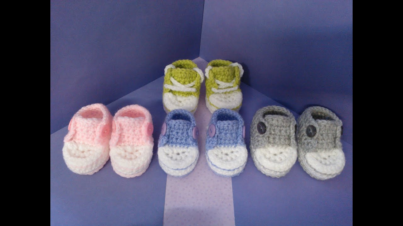 part 4 How to crochet my easy petite converse style slipper including history of the converse