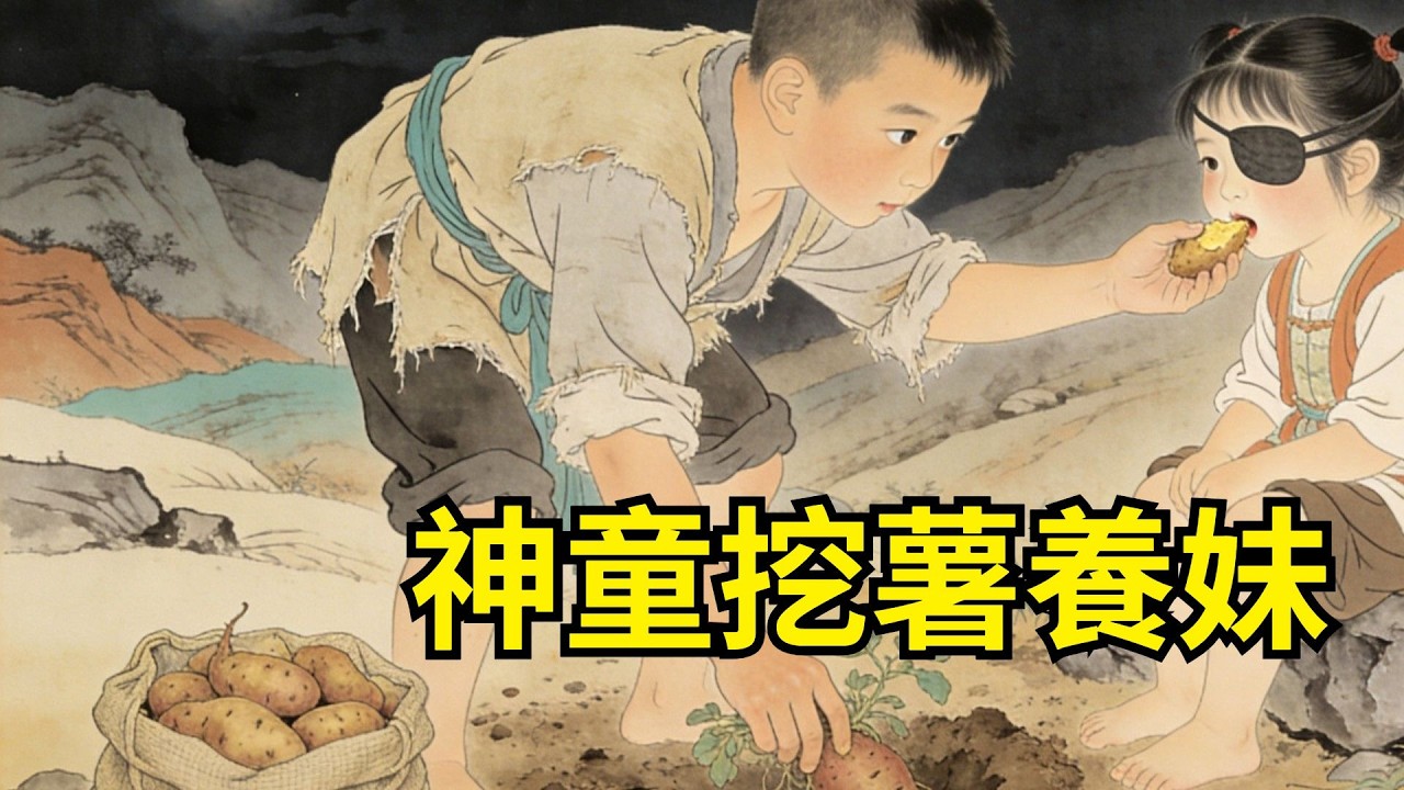 9歲神童被舅父賣作奴隸，夜逃荒山挖野薯養瞎眼妹妹！十年後他畫《河防圖》獻朝廷，欽差護送回鄉，全村跪雪地迎「小禹王」歸宗！【心事郵局】#民間故事#傳統故事#故事頻道#聽書#睡前故事#情感