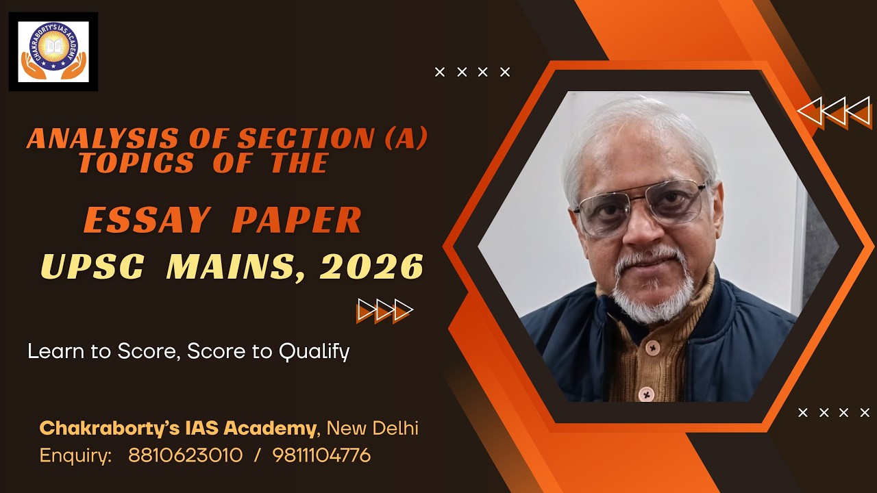 Analysis-Section A Essay Topics Mains, 2026