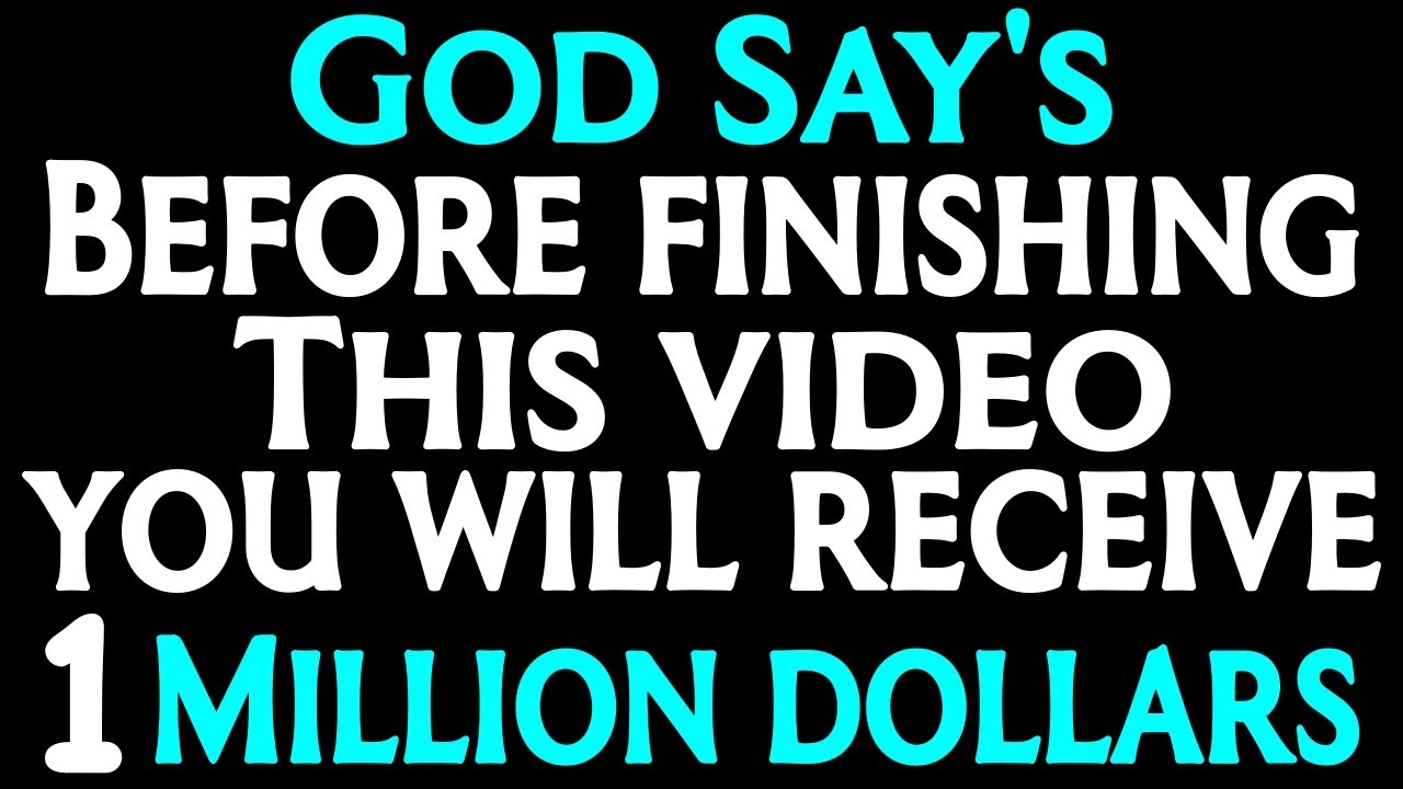 A Million Dollar Blessing Trusting God's Provision and Purpose Your God Message