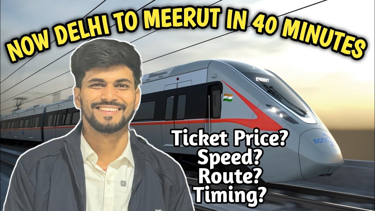 Delhi to Meerut in 40 Minutes Namo Bharat RRTS Semi-High Speed Train! 🚆 | Vlog #74