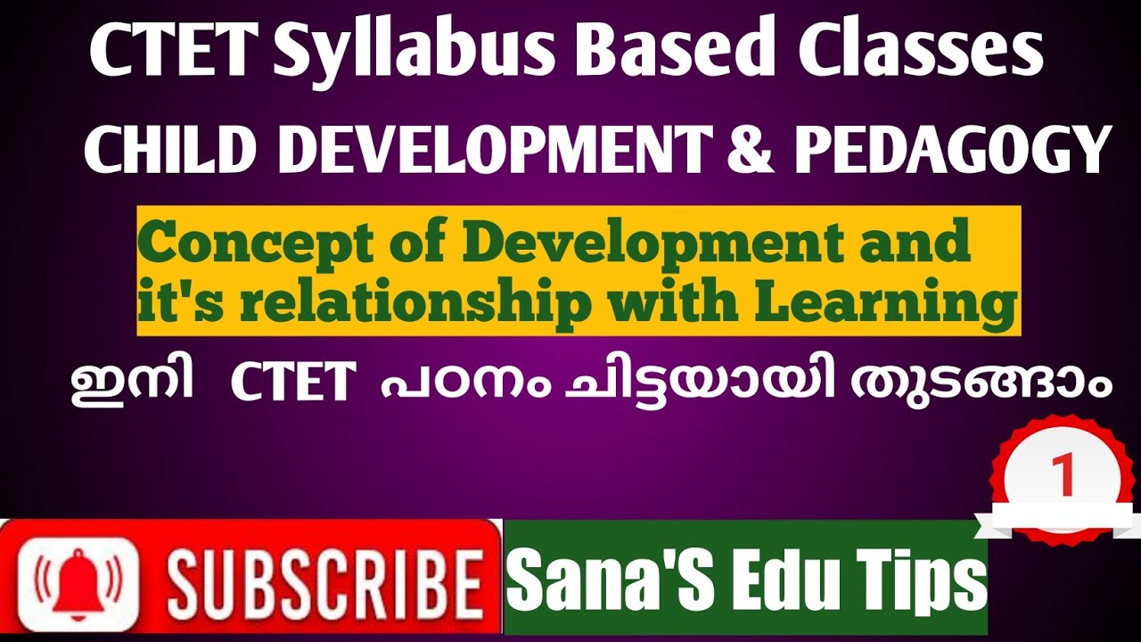 #CTET Syllabus based Classes#Child Development and Pedagogy||Sana'S Edu Tips
