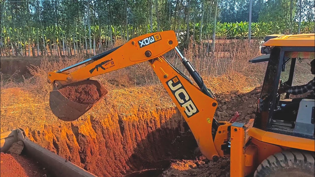 JCB 3DX Hyva Loading l Tata Dumper Loading l #jcb #dumper #jcbbaba 