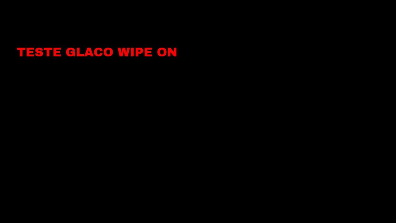 Aplicação glaco wipe on lenço