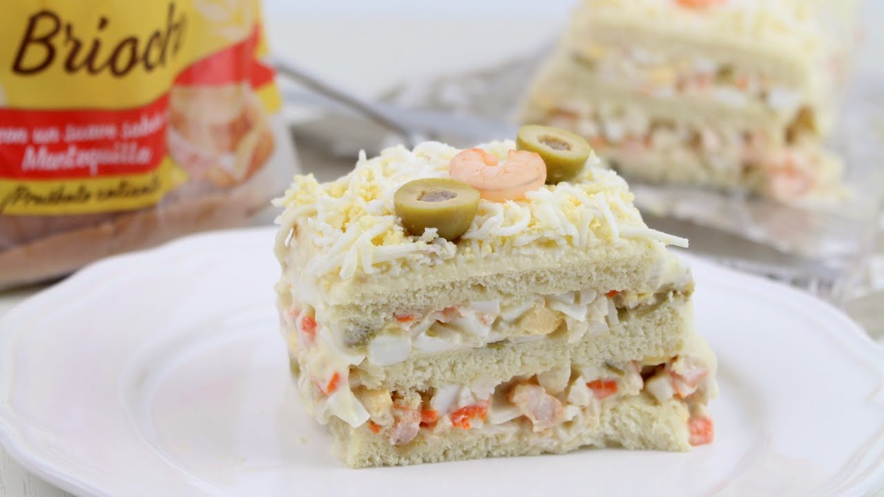 🍤🍞PASTEL FRÍO DE MARISCO CON PAN DE MOLDE🍞🍤 | Receta ideal para Navidad