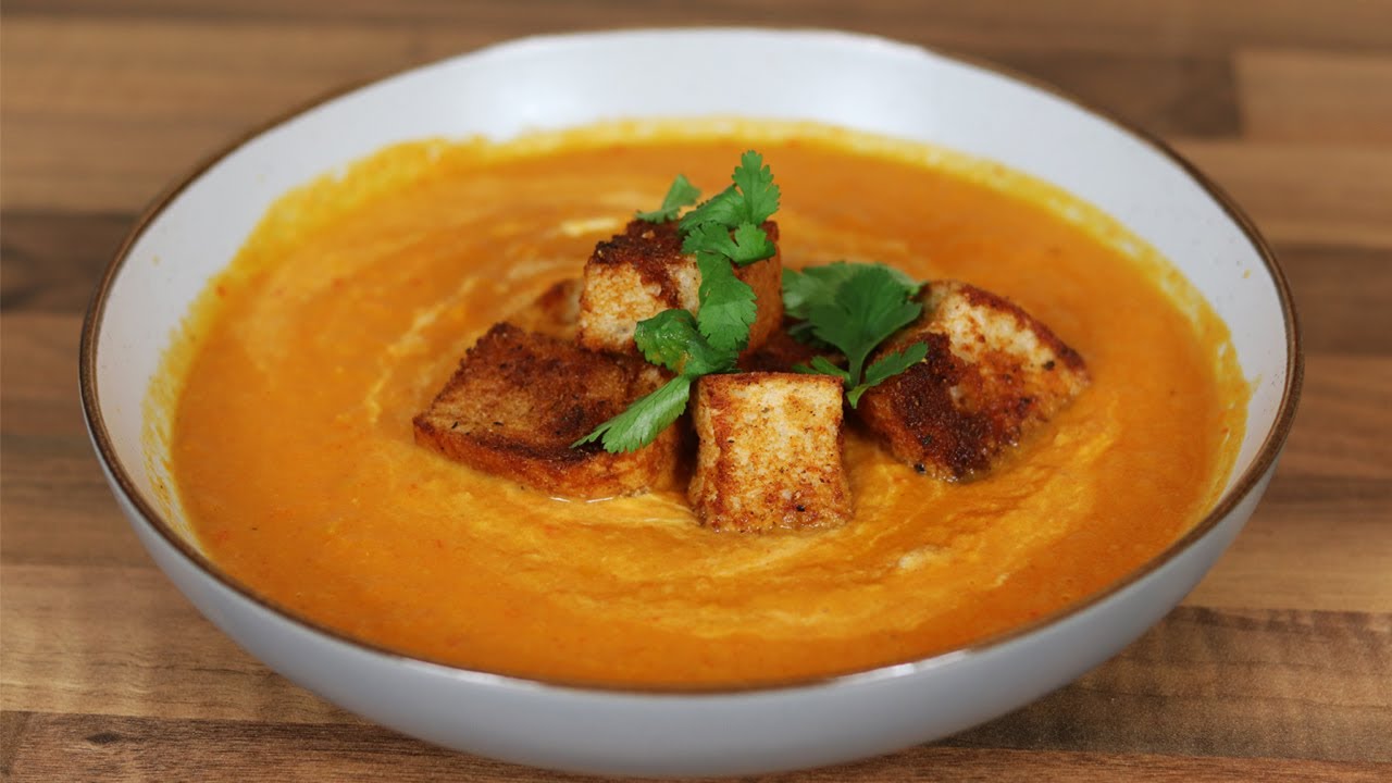 Roasted Tomato and red Pepper soup