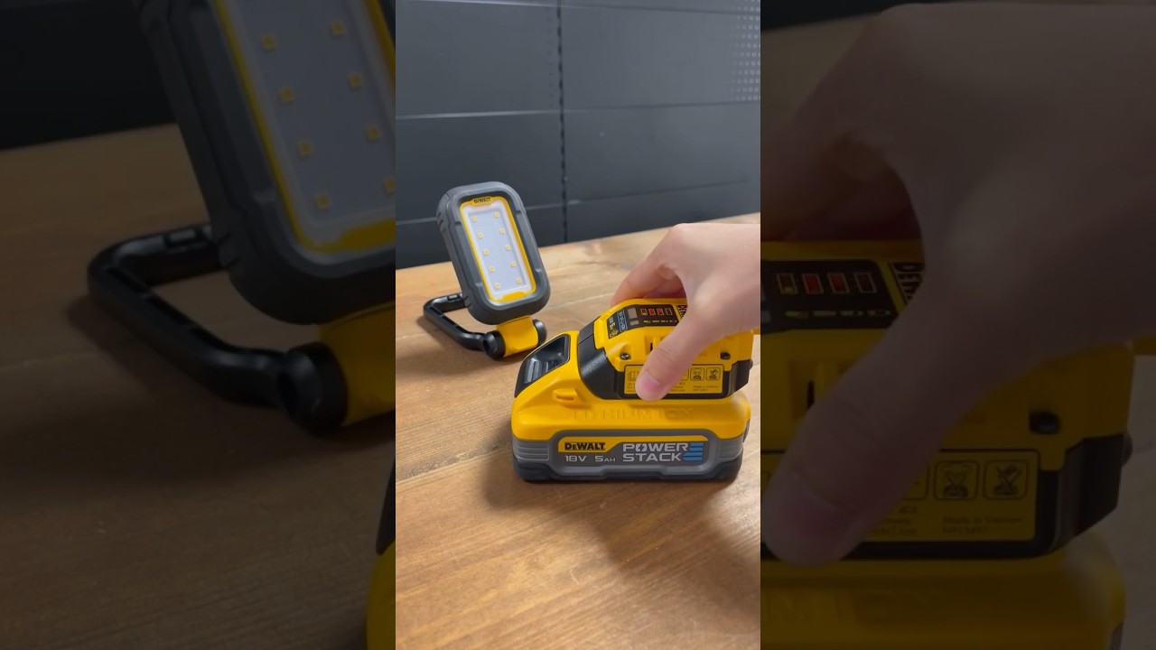 DCL182 Rechargeable LED Task Light keep things well-lit for up to 12 hours #shorts #dewalttools