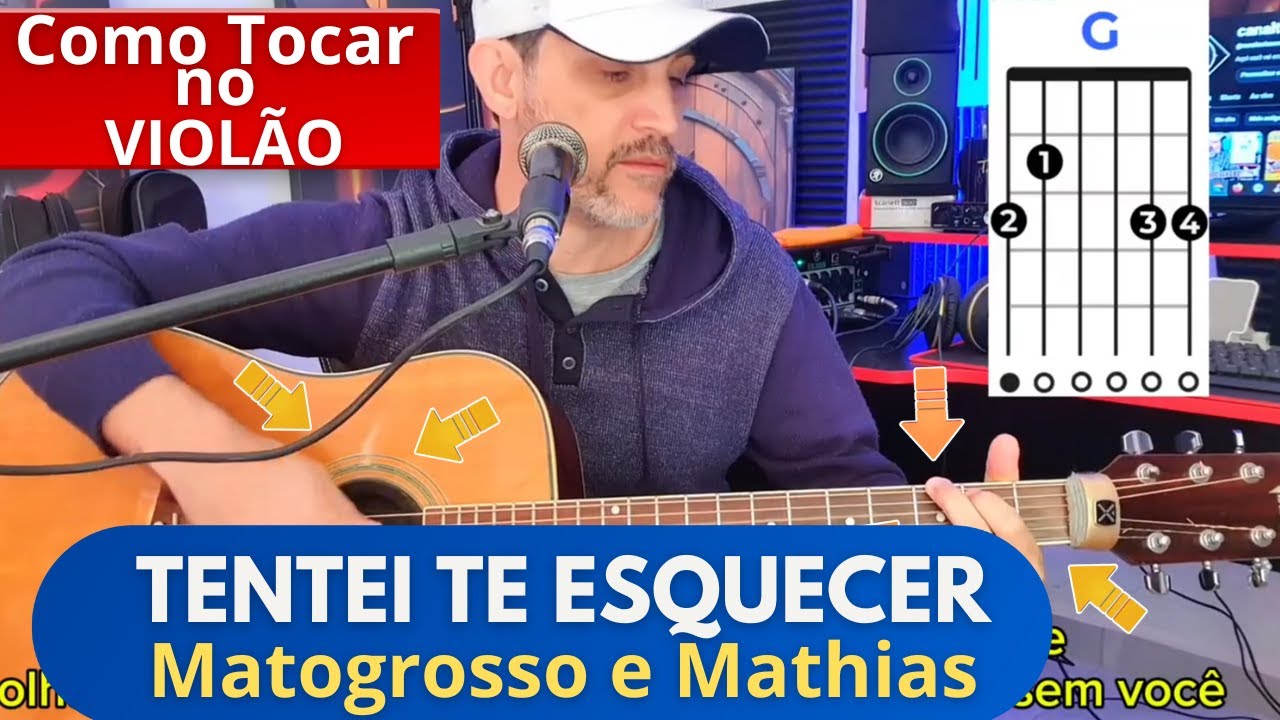 Como Tocar TENTEI TE ESQUECER - Matogrosso e Mathias no Violão SIMPLIFICADA 