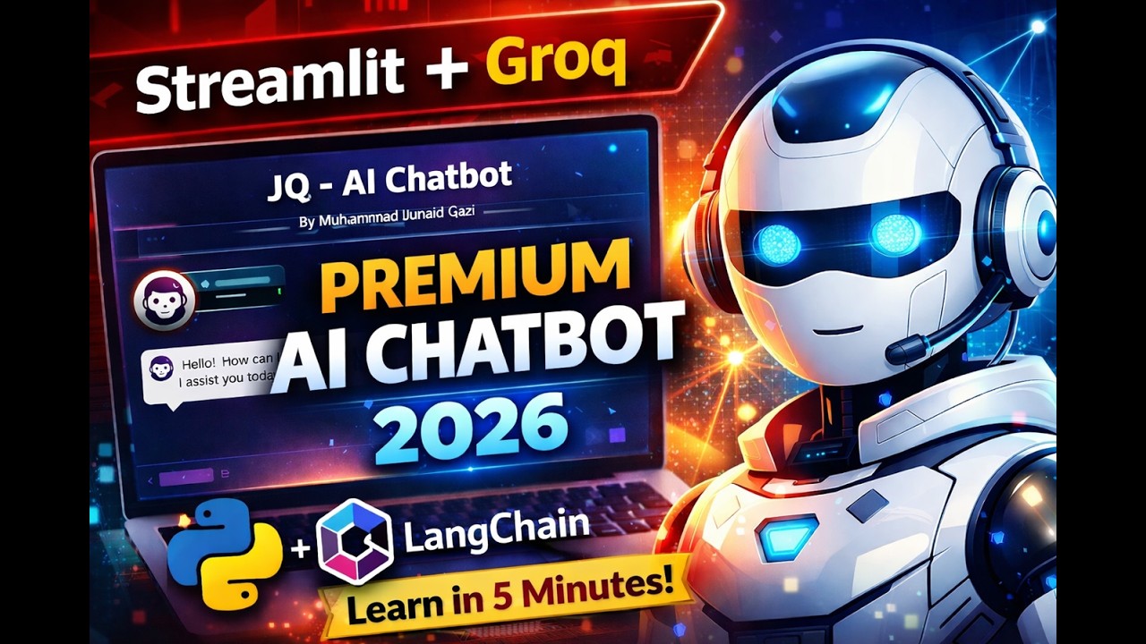 Build Premium AI Chatbot with Streamlit + Groq API | Create in 5 Minut JQ AI Chatbot in Python 2026